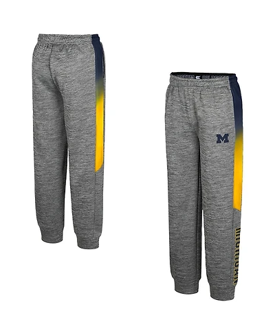 Colosseum Big Boys and Girls Gray Michigan Wolverines The Gang Pants