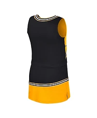 Colosseum Big Girls 2-Piece Black Iowa Hawkeyes Lollipop Park Cheer Set