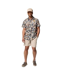 Columbia Men's Camo Tennessee Volunteers Super Slack Tide Omni-Wick Button-Up Shirt