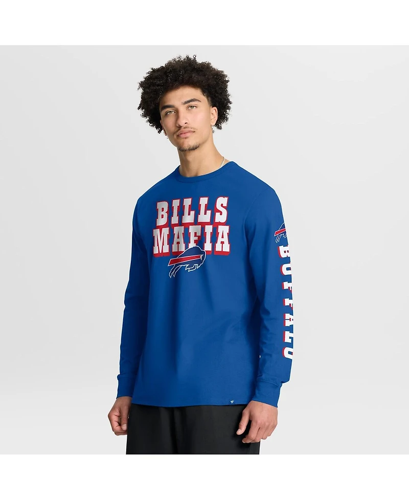 Fanatics Men's Royal Buffalo Bills Hometown Sweep Legacy Long Sleeve T-Shirt