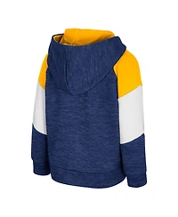 Colosseum Toddler Navy West Virginia Mountaineers Spirit Hollow Full-Zip Hoodie