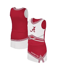 Colosseum Big Girls 2-Piece Crimson Alabama Crimson Tide Lollipop Park Cheer Set
