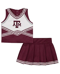Colosseum Girls Toddler 2-Piece Maroon Texas A&M Aggies Lollipop Park Cheer Set