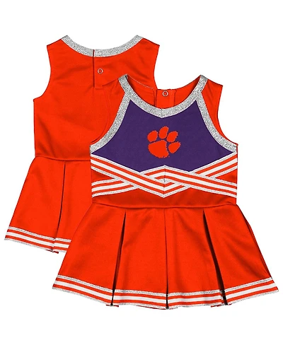 Colosseum Girls Baby Boys and Girls Orange Clemson Tigers Lollipop Park Cheer Dress