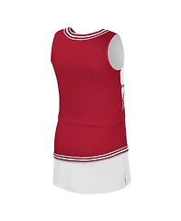 Colosseum Big Girls 2-Piece Crimson Oklahoma Sooners Lollipop Park Cheer Set