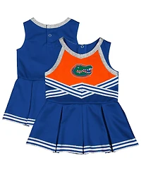 Colosseum Girls Baby Boys and Royal Florida Gators Lollipop Park Cheer Dress
