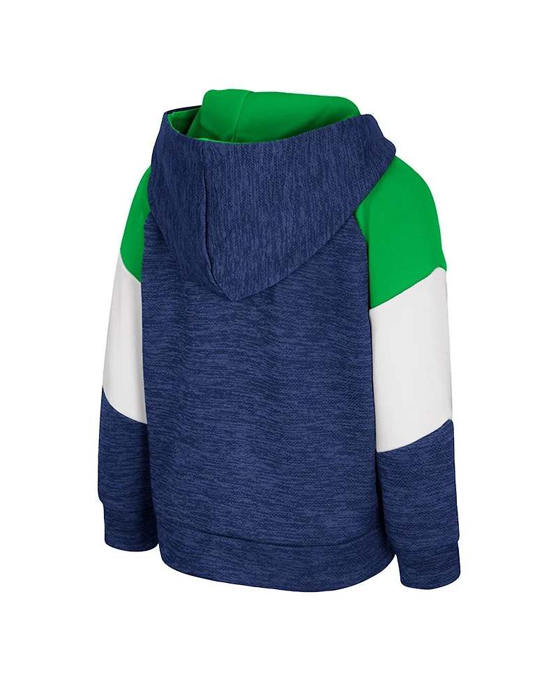 Colosseum Toddler Navy Notre Dame Fighting Irish Spirit Hollow Full-Zip Hoodie