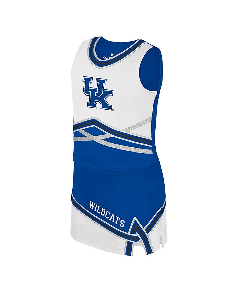 Colosseum Big Girls 2-Piece Royal Kentucky Wildcats Lollipop Park Cheer Set