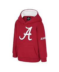 Colosseum Toddler Crimson Alabama Crimson Tide Big Logo Volume Fleece Pullover Hoodie