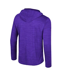 Colosseum Men's Purple Lsu Tigers Always Sunny Lightweight Quarter-Zip Hoodie