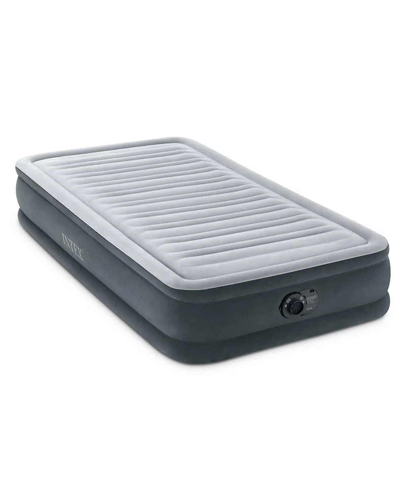 Intex 67765ED Dura Beam Comfort Plus 13" Airbed Mattress w/ Built In Pump, Twin