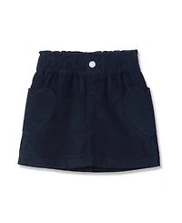 Lands' End Girls Corduroy Skirt with Heart Pockets