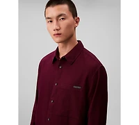 Calvin Klein Men's Classic-Fit Yarn-Dyed Houndstooth Shirt