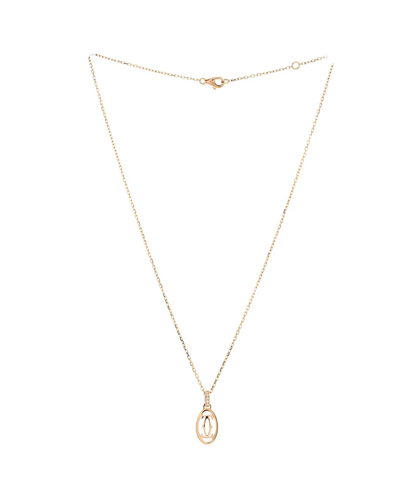 Pre-Owned Cartier Logo Double C Pendant Necklace