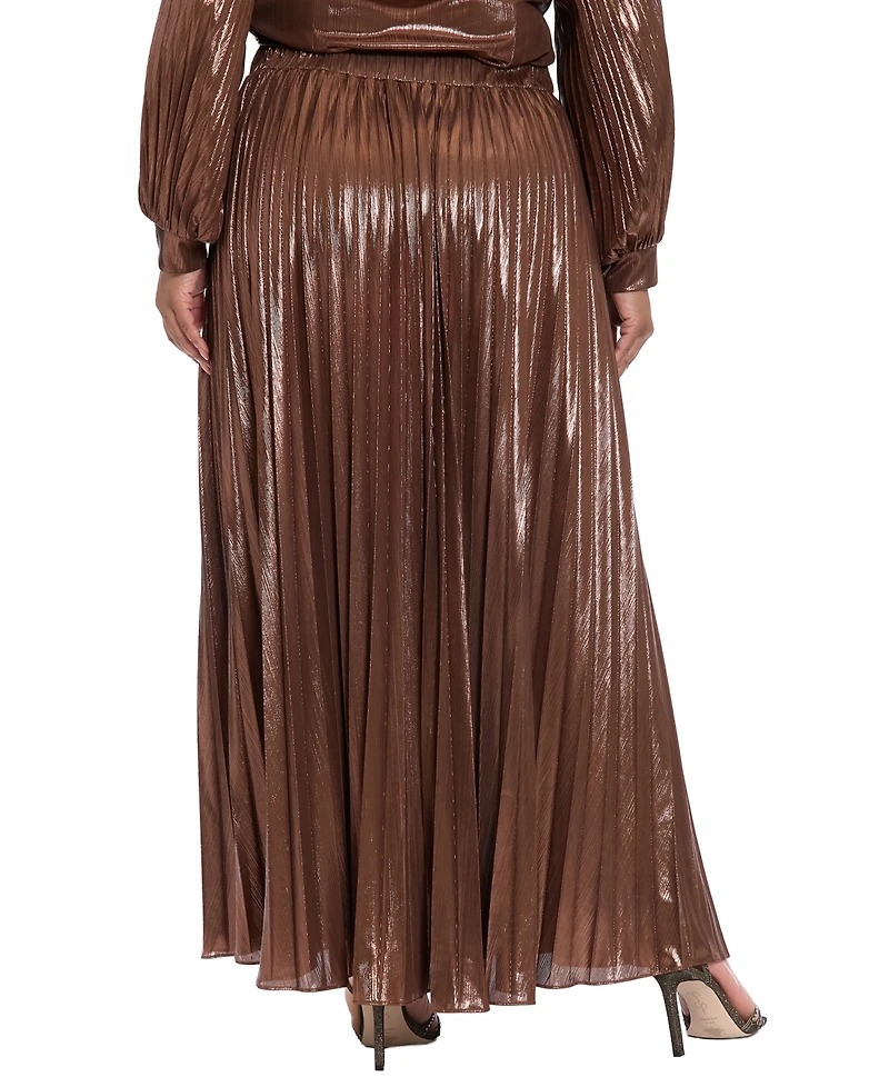 Muse Plus Pleated Maxi Skirt