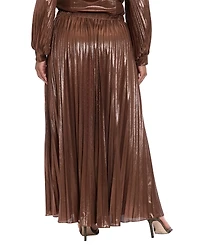 Muse Plus Pleated Maxi Skirt
