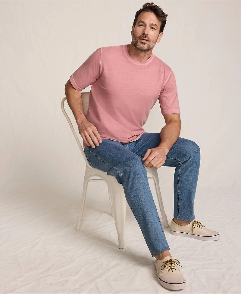 Lands' End Men's Short Sleeve Sun Faded Super T