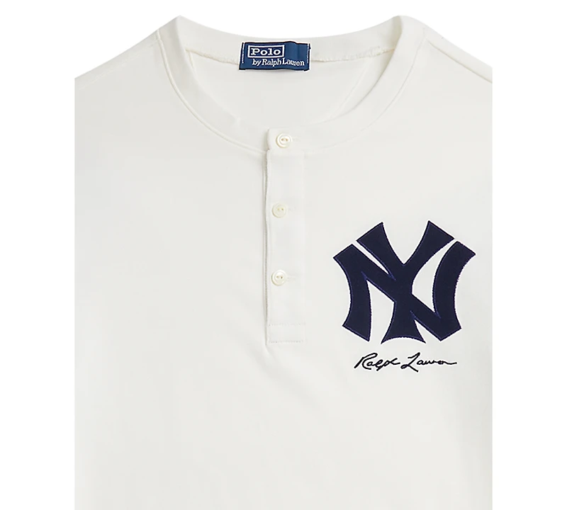 Polo Ralph Lauren Men's Long Sleeve Yankees Henley T-Shirt