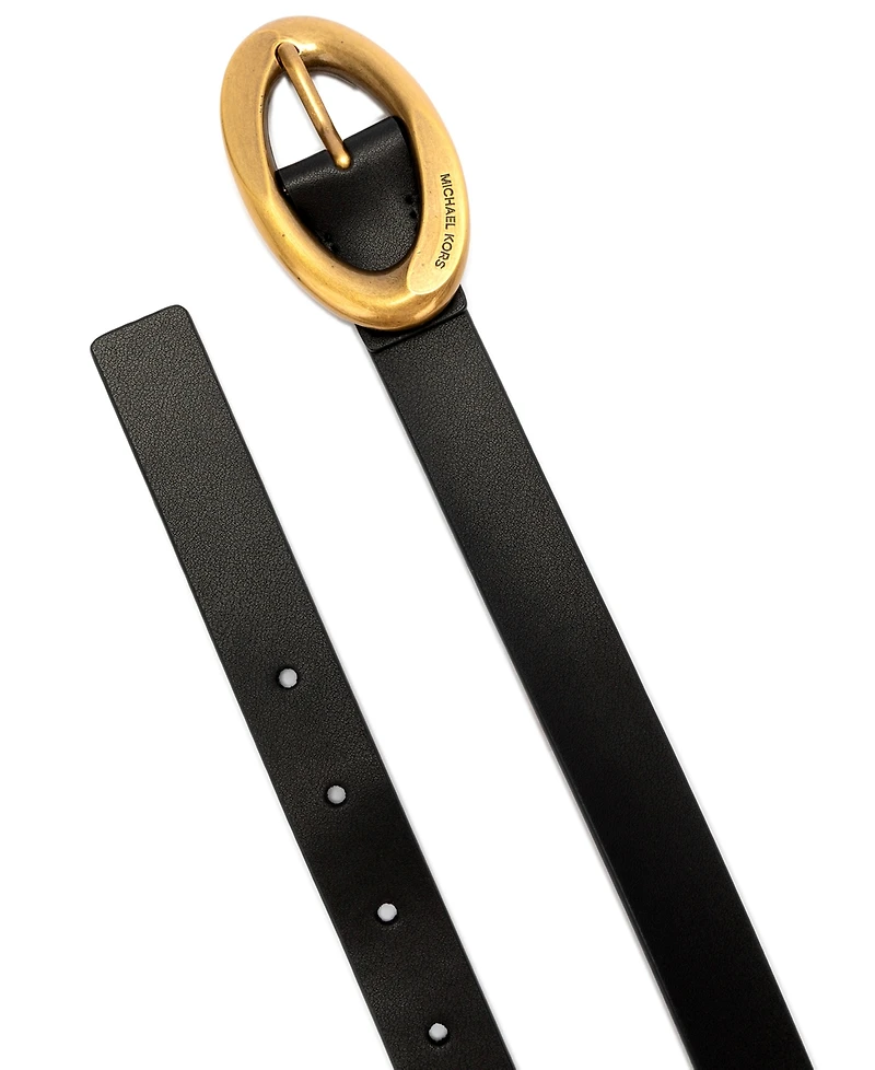 Michael Kors Women's 25mm Non-Reversible Leather Belt