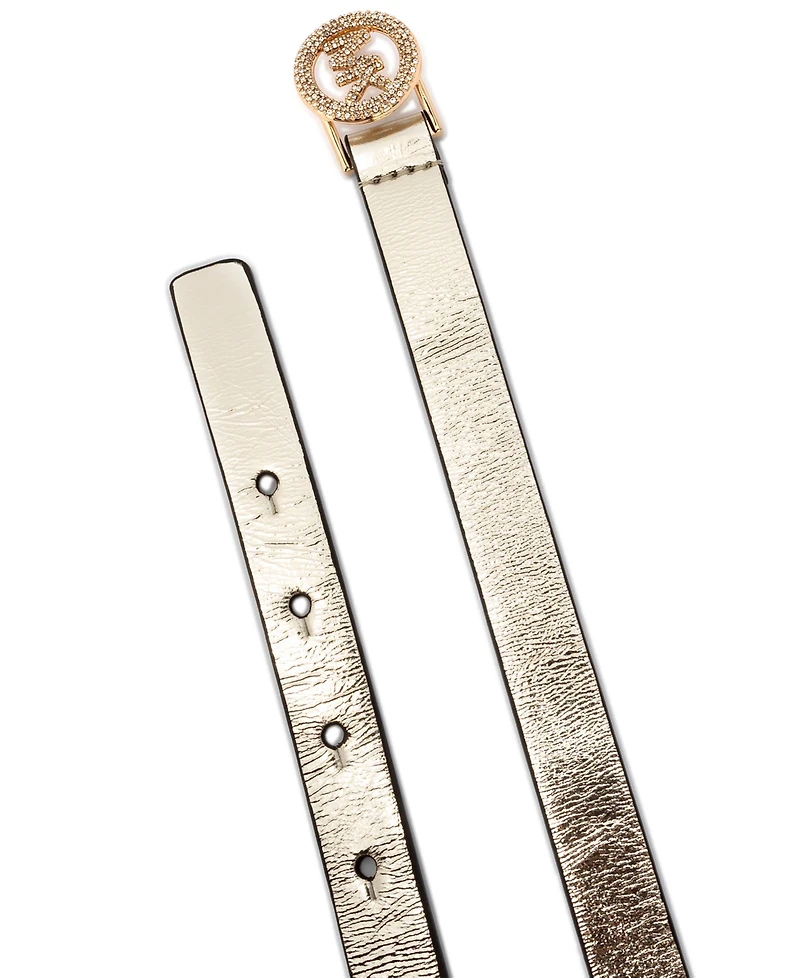 Michael Kors Women's Pave Logo Belt