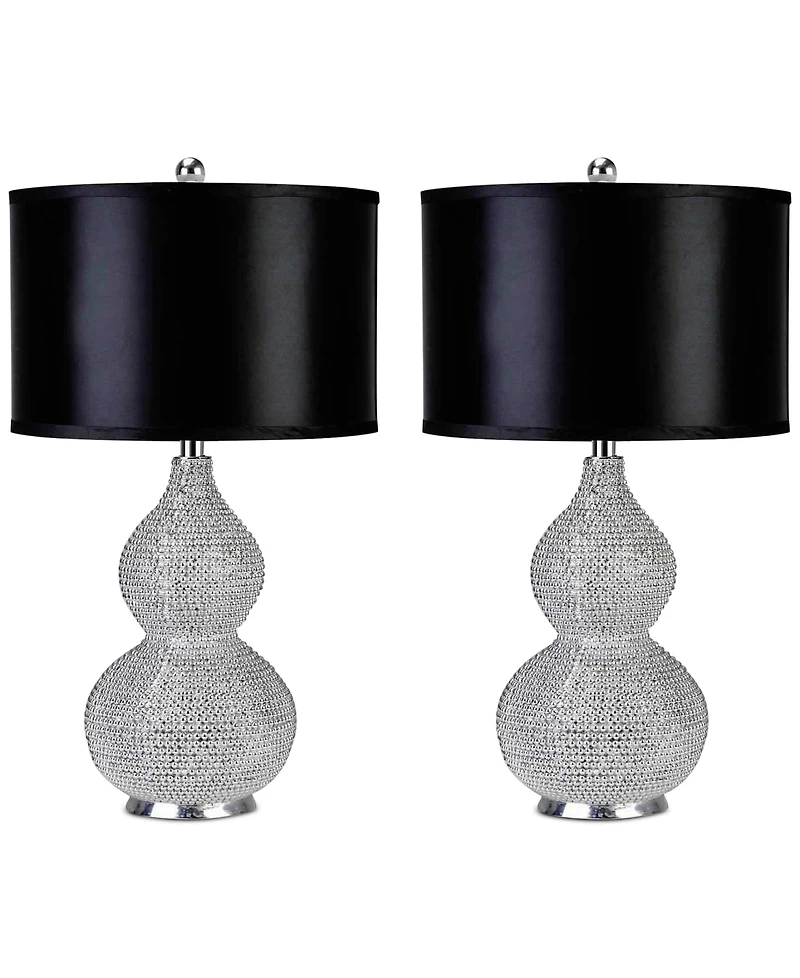 Abbyson Living Set of 2 Vito Sea Urchin Table Lamps