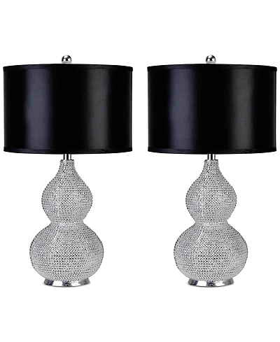 Abbyson Living Set of 2 Vito Sea Urchin Table Lamps