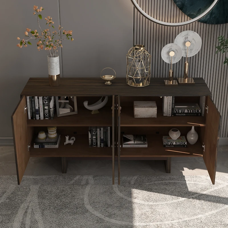 63'' Dining Room Cabinet with Mdf Legs