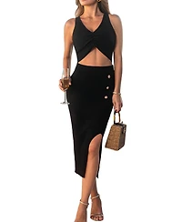 Cupshe Women's Urban Mystique Sweater Matching Set