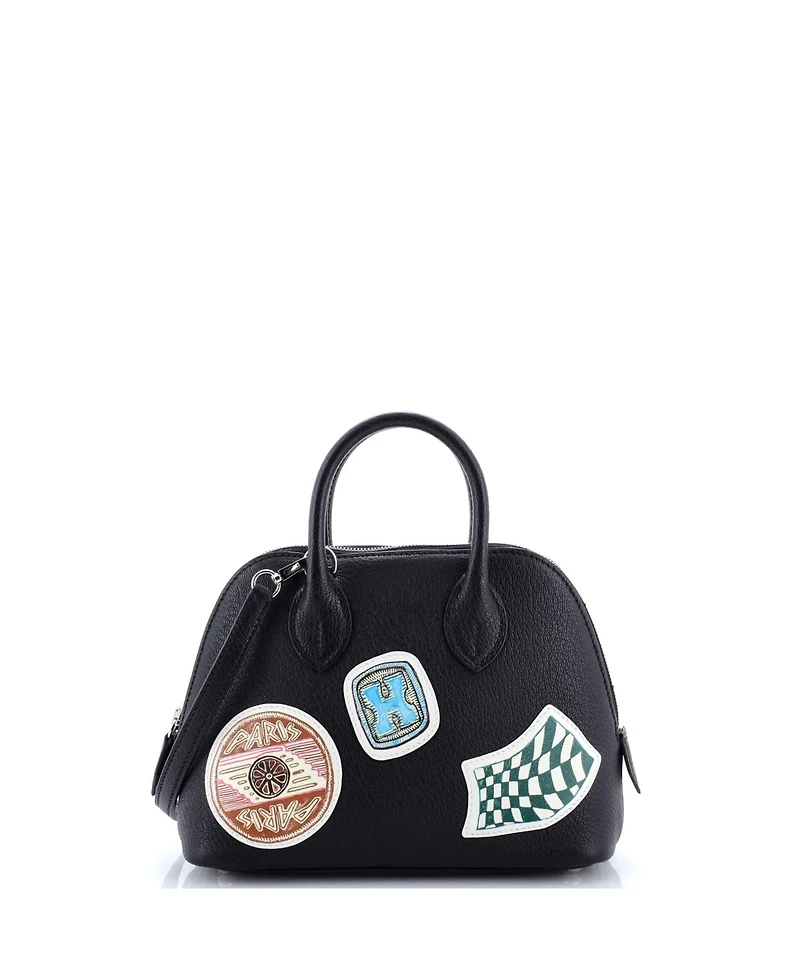 Pre-Owned Hermes Mini Bolide 1923 Pique-Colle Bag Chevre Mysore