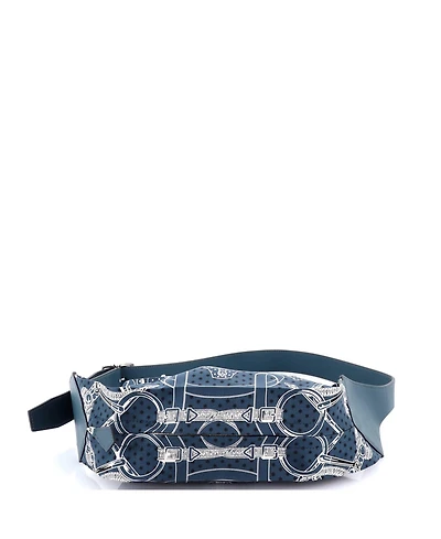 Pre-Owned Hermes Banasilk Belt Bag Printed Silk and Leather