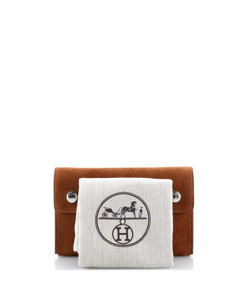 Pre-Owned Hermes Hermesnap Wallet Bag Grizzly and Swift