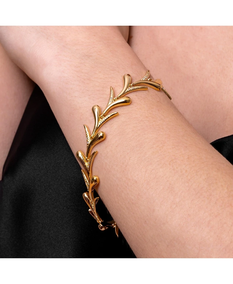 Lucy Quartermaine Sycamore Bracelet in Gold Vermeil