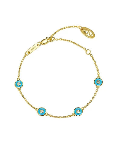 Anna Zuckerman Petit Bubble Bracelet in Sky Blue