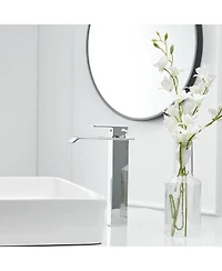 Greenspring Waterfall Single Hole Single Handle Bathroom Vessel Sink Faucet With Pop-up Drain Assembly
