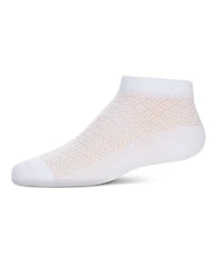 Memoi Big Girls Diamond Sheer Anklet Socks