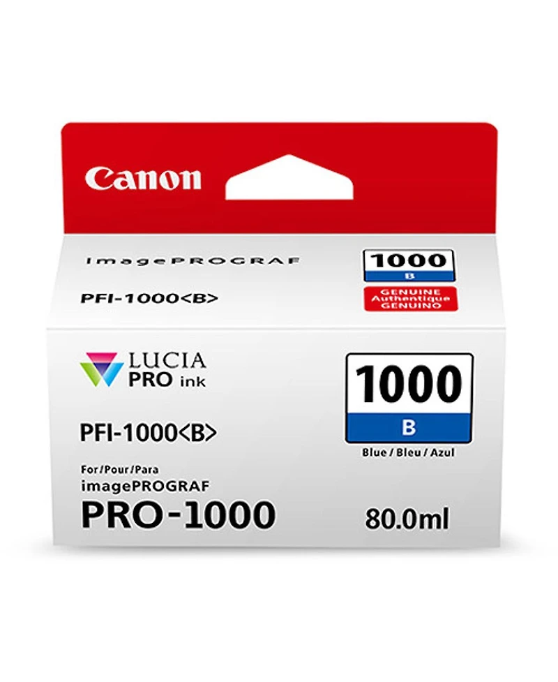 Canon 2 Pack Pfi-1000B Blue Lucia Pro ink for imagePROGRAF Pro-1000