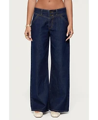 Edikted Women's Meredith Low Rise Jeans