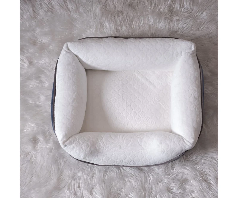 Zeus & Ruta Anthracite Pet Bed Small 19" x 13"