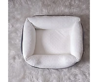 Zeus & Ruta Anthracite Pet Bed Small 19" x 13"