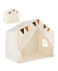 Large Toddler Playhouse Tent with Door Curtains Windows