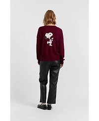Chinti & Parker Women's Wool-Cashmere Dancing Snoopy Sweater