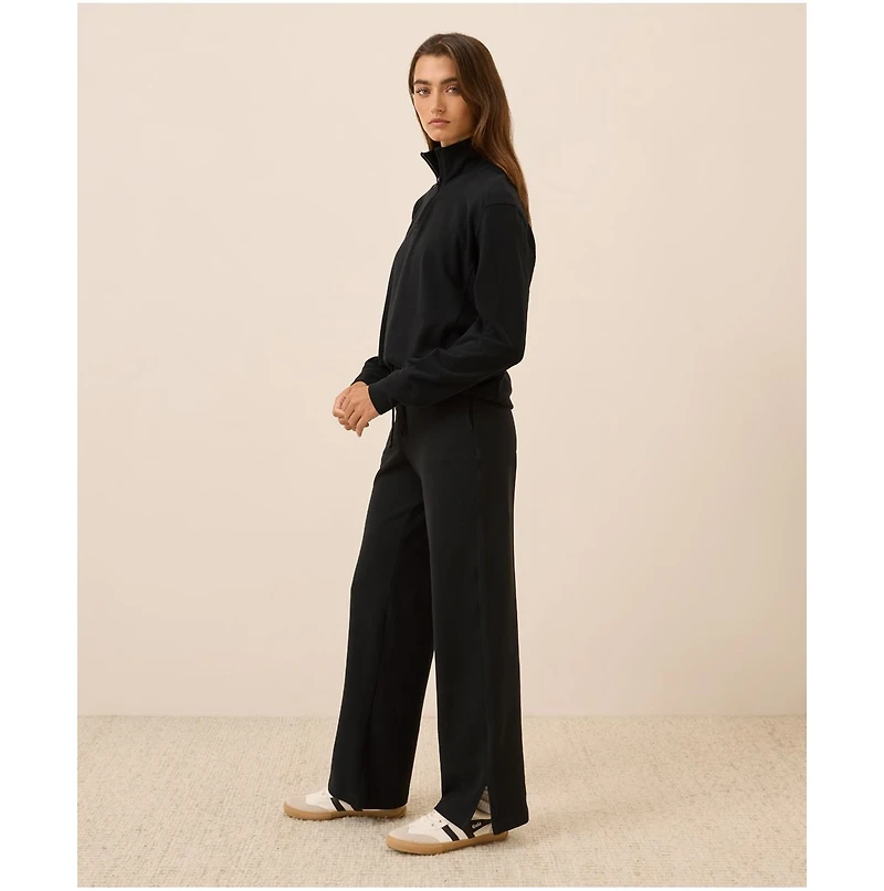 Pact Women's Organic Cotton Roam Travel Wide Leg Pant