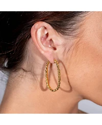 Lucy Quartermaine Large Hula Hoop Earrings in Gold Vermeil