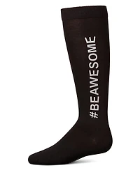 Memoi Girls' #Beawesome Knee High Socks