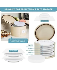 Hard Shell China Storage Containers 8-Piece Set Moving Boxes for Dinnerware Service 12