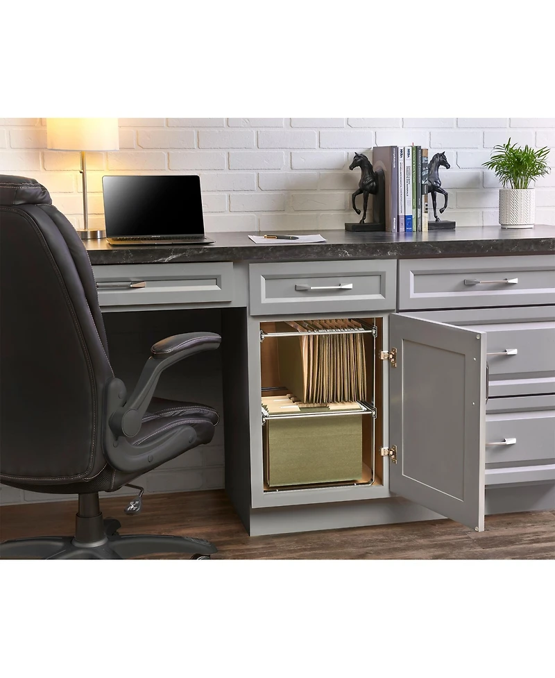 Rev-a-Shelf (2) 14.5" Tier Base Cabinet File Drawer Organizer System, Ras-fd-kit