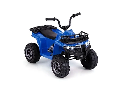 6V Kids Ride-On Electric Atv with Led Headlights & MP3 – Blue
