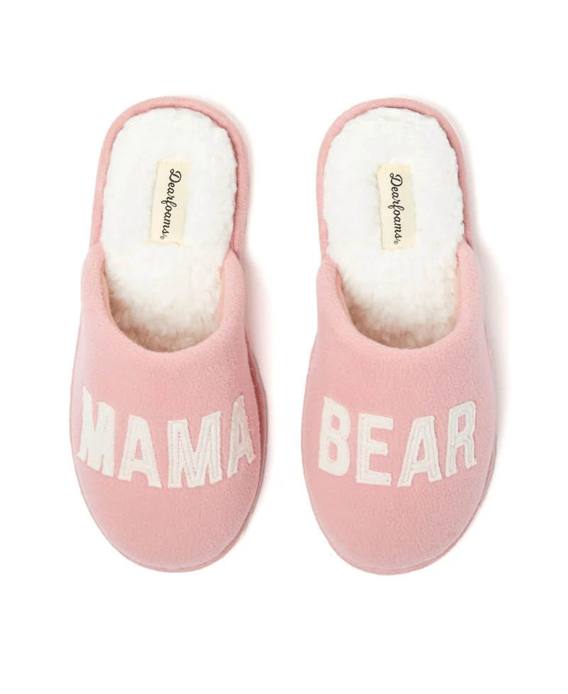 Dearfoams Women's Carley Mama Bear Mom Scuff Slipper