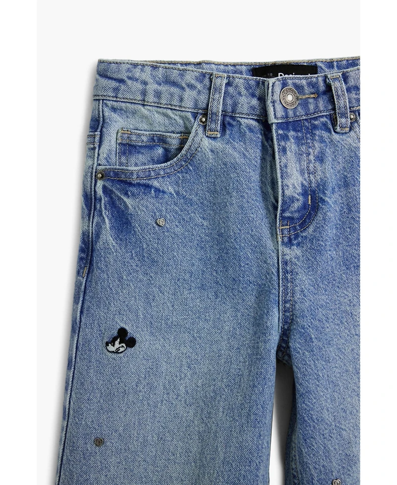 Desigual Girls's Wide Mickey jeans