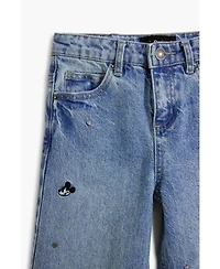 Desigual Girls's Wide Mickey jeans